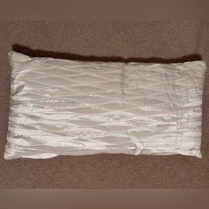 Satin Cream Decorative Lumbar Pillow with sequins